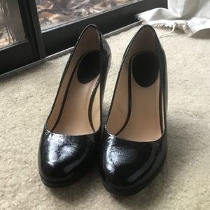 Cole Haan Nike Air embossed patent leather wedges